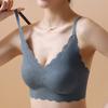 New Latex Underwear One Piece Seamless Bra for Women Without Steel Ring Gathering Comfortable Bra