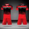 Fashion Unisex 3d Print Jersey Set Outdoor Tennis T-Shirt+Pocket Shorts 2 Piece Outfits Lightweight Quick Dry Men's Tracksuit Sportswear