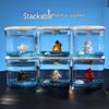 Creative Ultra White Square Betta Fish Tank for Home Decor