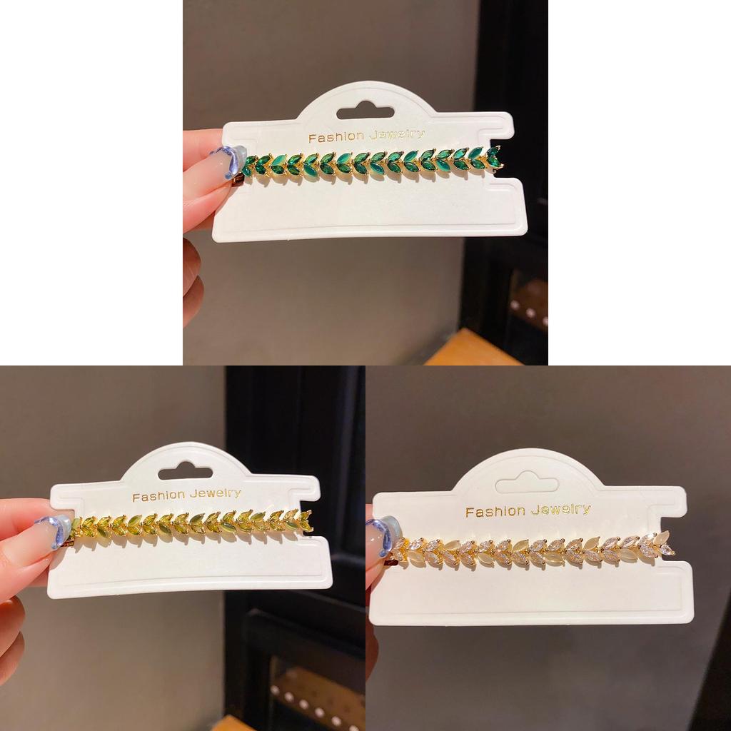 Light Luxury Zircon Flower Bracelet For Women With Copper Material And Wheat Pattern