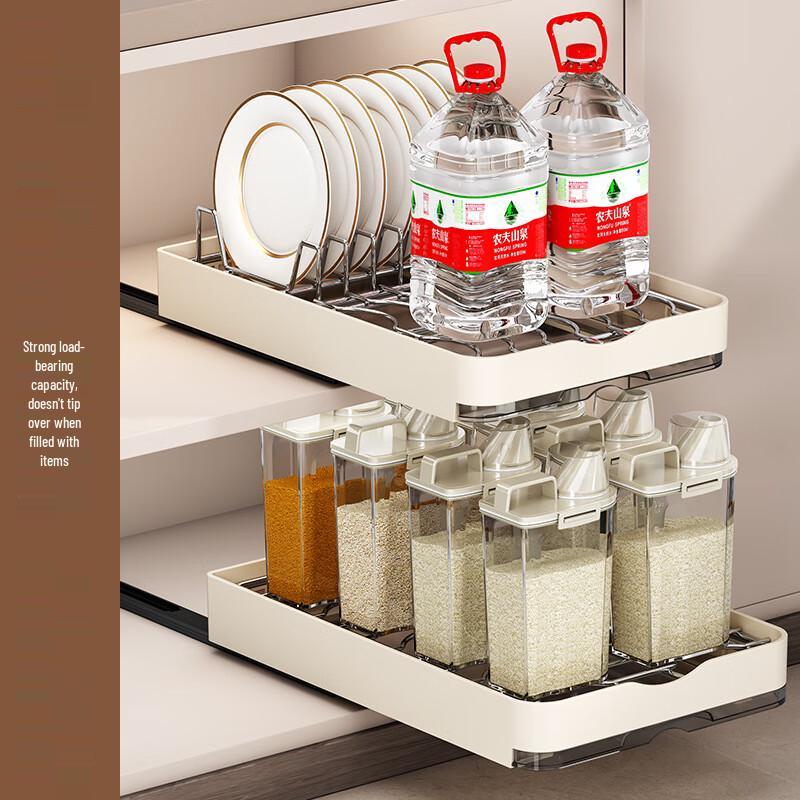 Kitchen Cabinet Pull-Out Dish Drying Organizer
