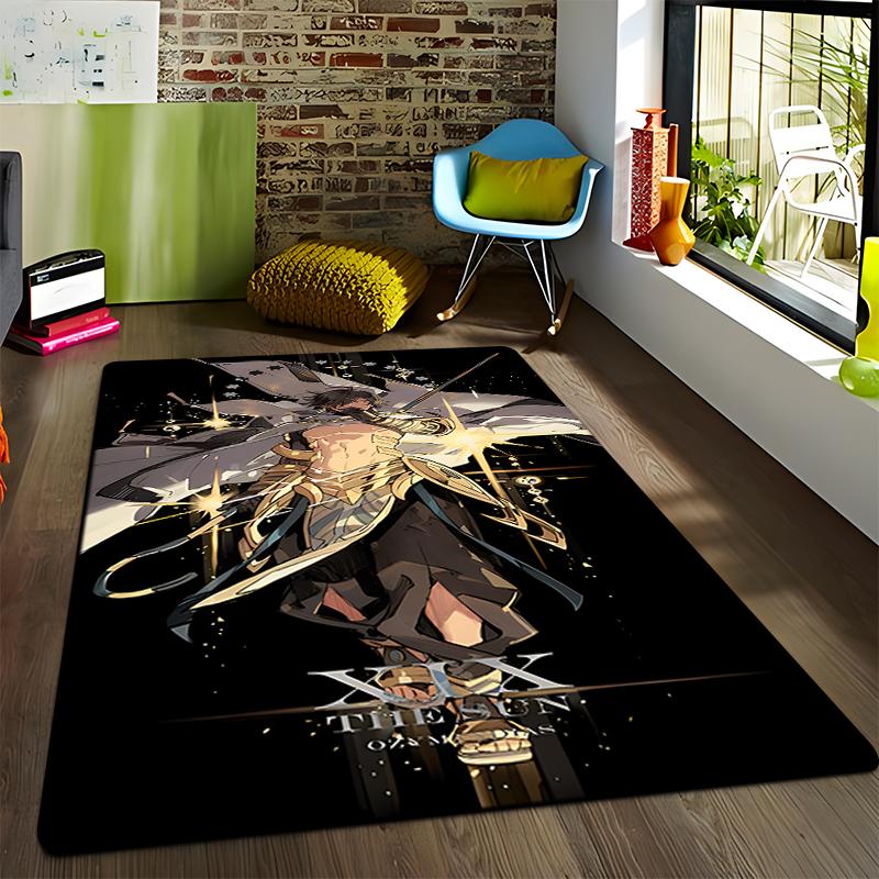 Anime Genshin Carpets Living Room Decoration Bedroom Parlor Tea Table Area Rug Mat Soft Flannel Large Rugs and Baby Gift Carpet