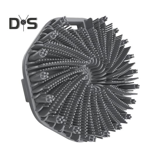 

1/2шт силиконовая щетка для ванны отшелушивающая кожа скраб для тела с массажными щетинками нескользящая ручка щетка для душа