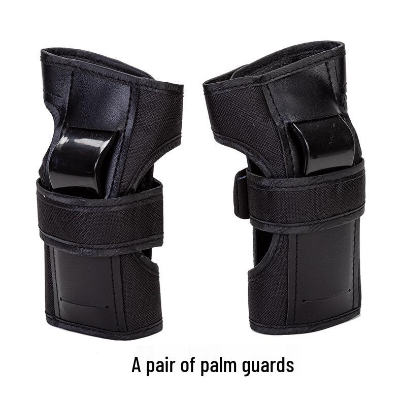 

Adult & Kids Six-Piece Protective Skate Gear Set: Hand Guards, Knee & Elbow Pads for Roller Skating or Electric Scooters Size S (10-35Kg)