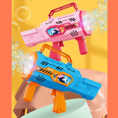 Neue Astronaut Elektrische Seifenblasenpistole Cartoon Fisch Seifenblasenmaschine Spielzeug Seifenblasenmaschine mit Licht Outdoor Partyspiele Kindergeschenk