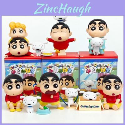Crayon Shin Chan Shiro Daily Life Pvc Blind Box Collectible Toy For Kids And Fans