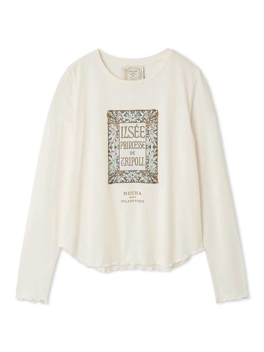 

Gelato Pique MUCHA Длинная футболка PWCT254341 OWHT Свободный размер с одним принтом