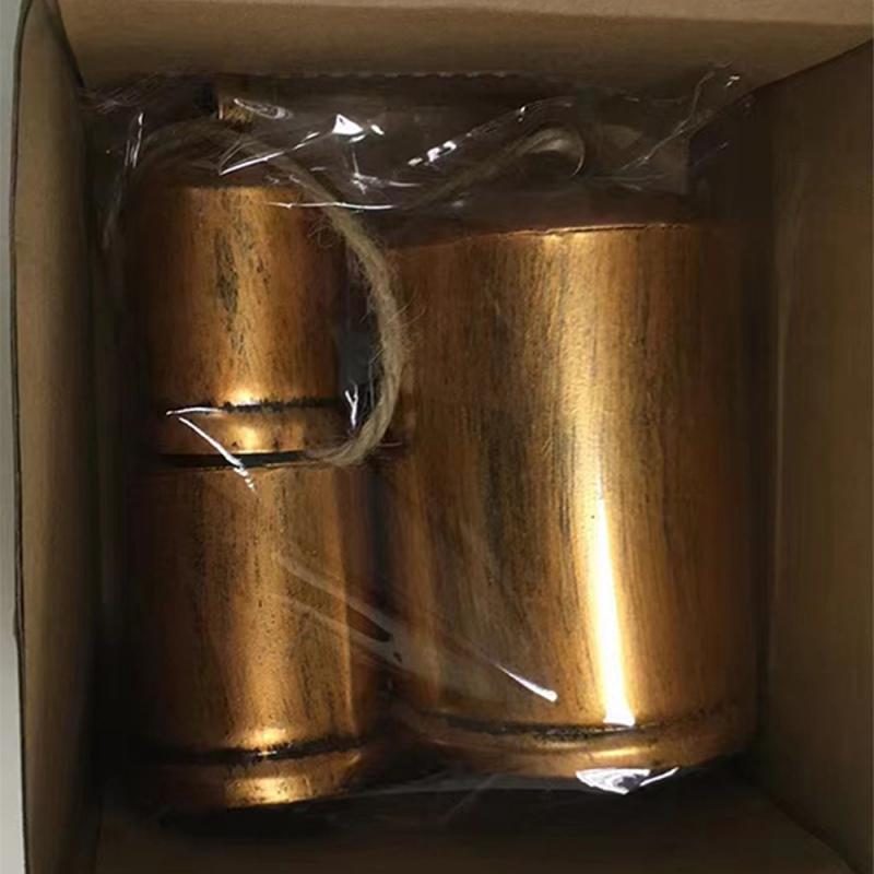 Sinos de latão rústicos Harmony Vintage Sinos de vaca de Natal para decoração 3PCS Bronze Cowbell Crafts Country Style Decoração de casa