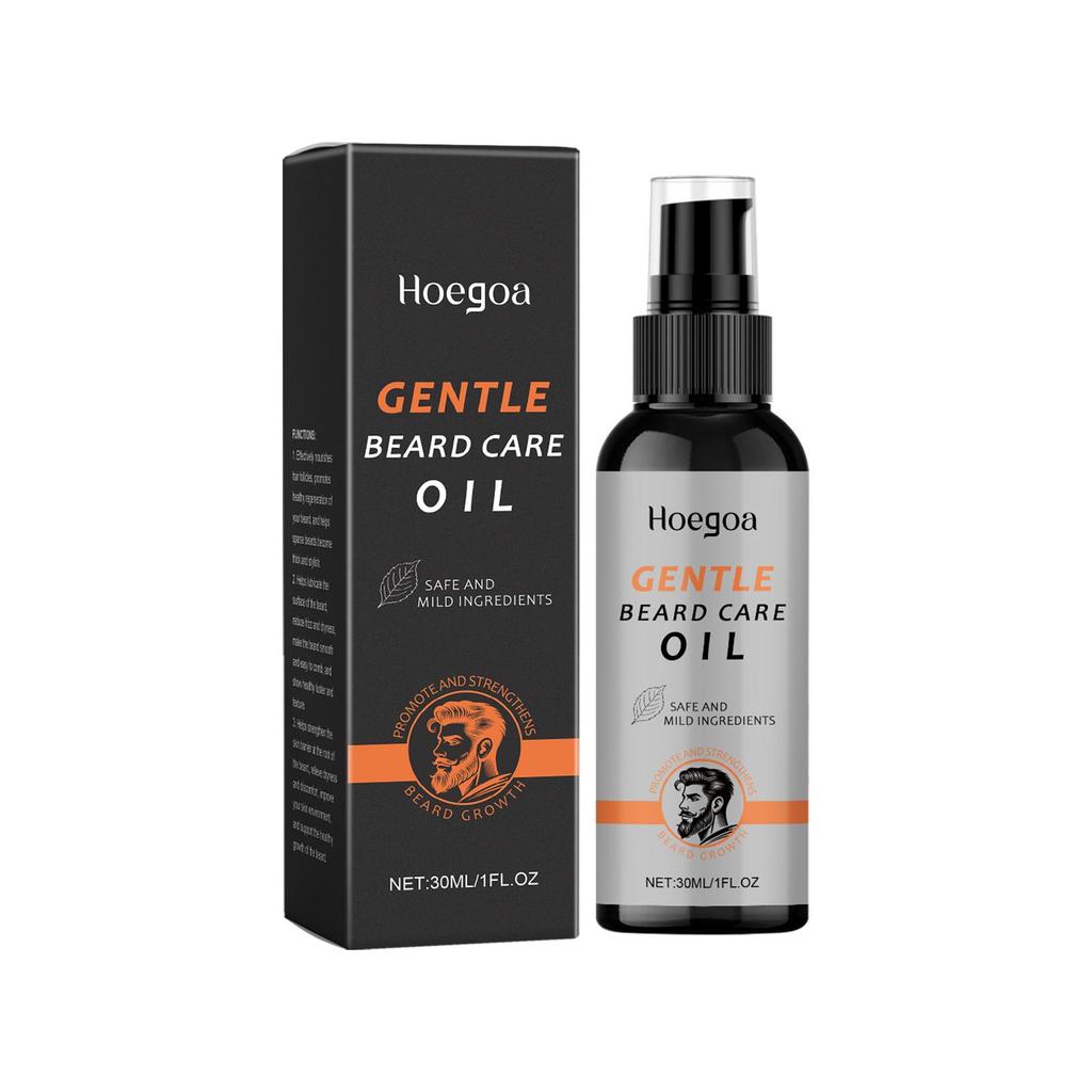 Nourishing Beard Set – Oil + Roller. Tames, softens, and moisturizes beard hair for a stronger, healthier look.