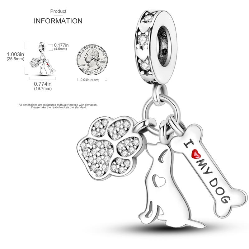 Elk Dinosaur Luminous Firefly Dangle Charm Flower Beads Sale Copper Fit Bangle Bracelet Diy Jewelry Charms