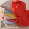 Stylish Women's Cashmere Loose Pullover Crew Neck Knit Sweater For Cozy Winter Wear