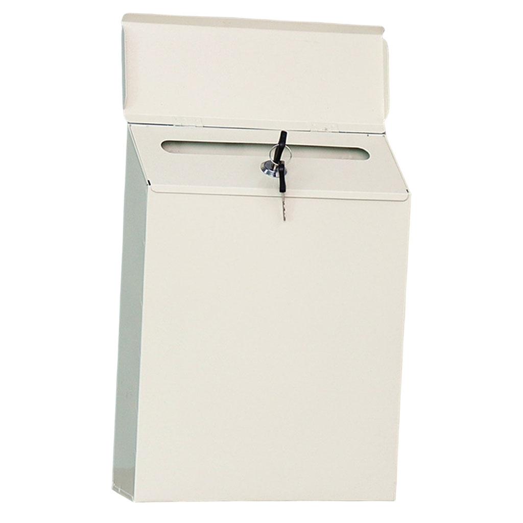 Hanging Security Wall Mounted Comment Suggestion Drop Box Durable Key Magazines Holder Postbox Case