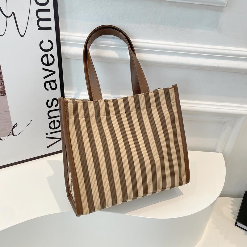 

Сумки Женские литературные и художественные полосатые тканевые сумки Большой вместимости дорожные сумки Большой вместимости сумки для отпуска хаки