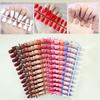 5pcs/box Quick Nails DIY Matte Ballet False Nails Solid Color Finished Nail Art Wear Matte Nail Art  Press on Nail