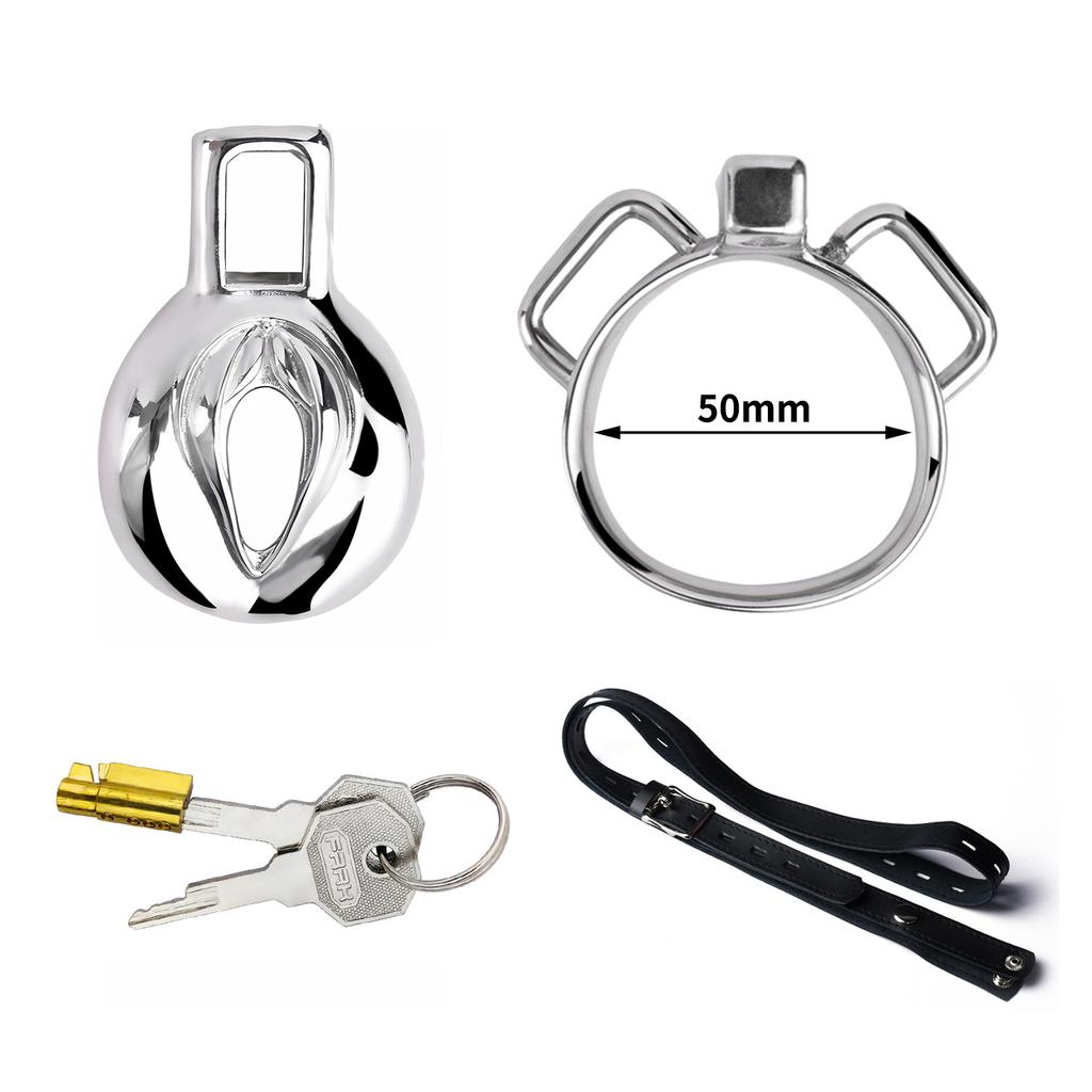 Masculino wearable castidade bloqueio de aço inoxidável metal pênis gaiola anel de retenção escravo sexo brinquedos bola maca