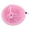 Ice Face Bowl with Breathing Tube Foldable Ergonomic 30 Degree Angle Facial Ice Bath Bowl Pink