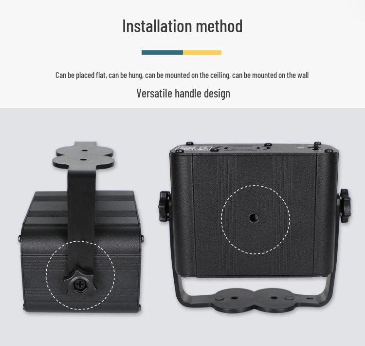 UV6 Mini Laser KTV Stage Light - Colorful Strobe & Patterns