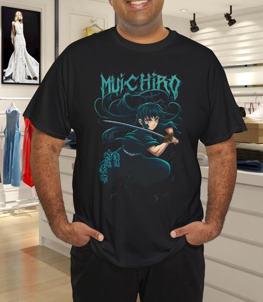 

Muichiro Tokito Mist Hashira Sword Style Dark Anime Art T-Shirt 3XL