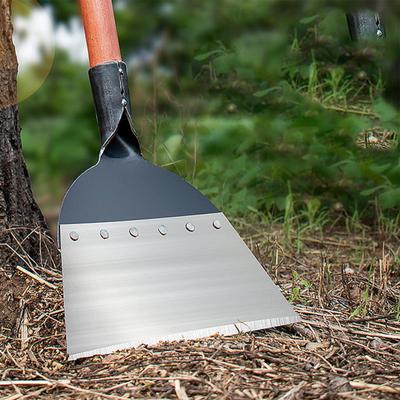 Trädgårdsrengöringsspade Verktyg Platt Huvud Is för Ogräsrensning