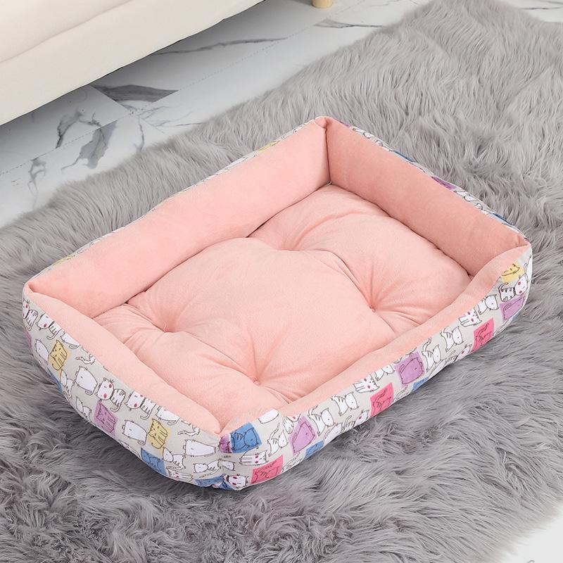 Warm Dog House Soft Nest Pet Large Dog Bed Baskets Fall Winter Kennel For Cat Washable House Puppy Supplies, Suitable For Winter
