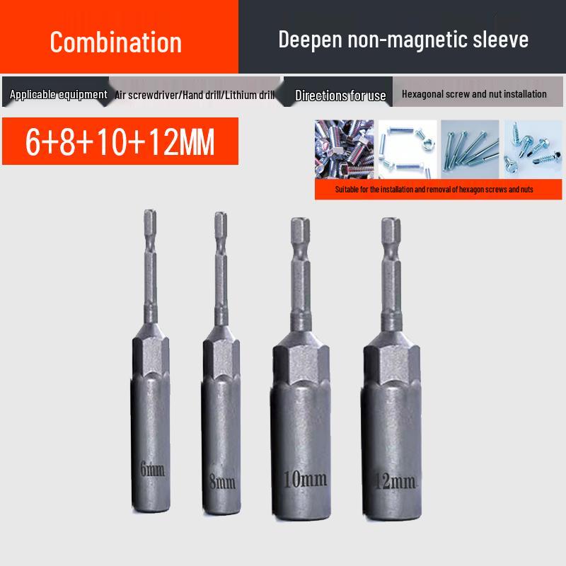 Jeu d'adaptateurs d'extension pour perceuse électrique à douille hexagonale