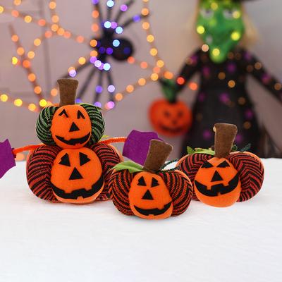 Pumpkin Head Atmosphere Decoration Halloween Non Woven Pumpkin Doll Ball Party Funny Decoration Props Home Desktop Doll