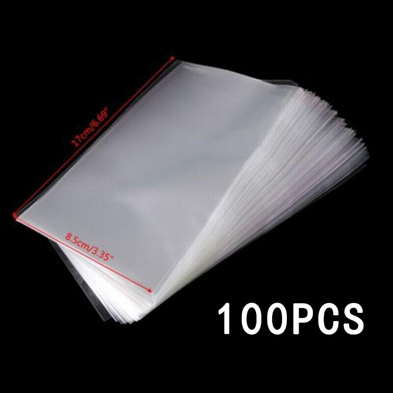 Custodia Porta Monete 100 Pezzi 80X170mm Album Porta Banconote Buste.Plastica-Trasparente