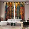 Customizable High Precision Blackout Curtains - Polyester, Digital Print, Sun Protection, Living Room.
