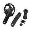 Kids Cycle Crankset with Bottom Bracket Hollow Integrated BCD104mm 34T Aluminum Alloy Cycle Chainrin