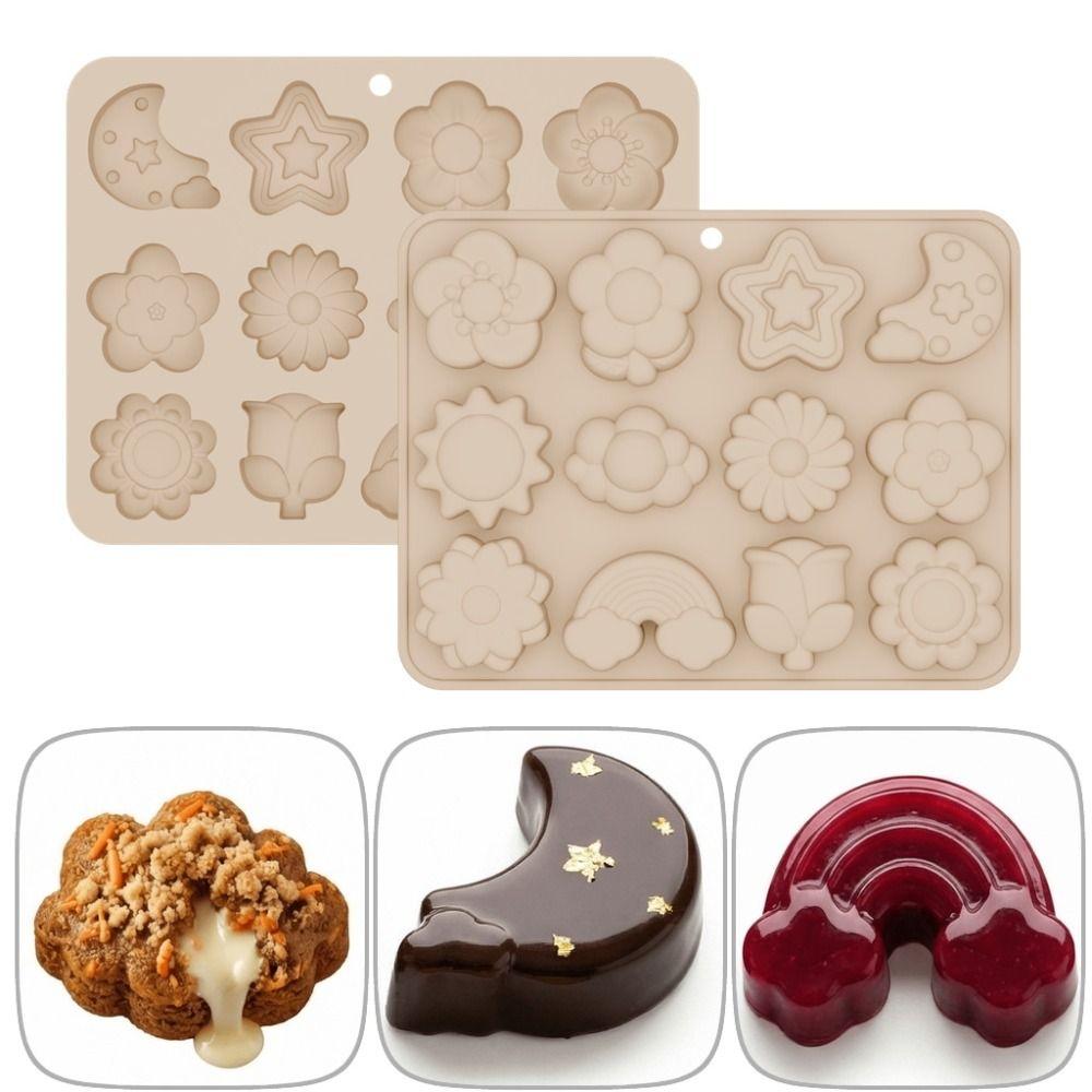 12 Cavity Chocolate Dessert Mold Heat-Resistant French Pastry Baking Mold  Pastry Making