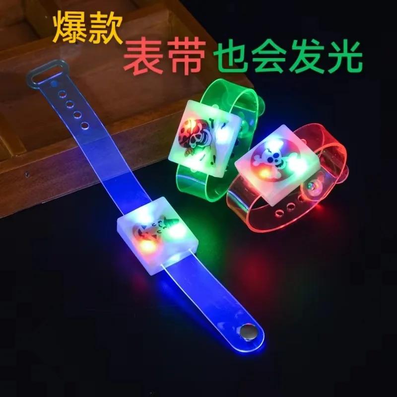 1 Stück leuchtende Armbänder LED-Licht Uhr Ringe Kreisel Handkreisel Leuchten im Dunkeln Fidget Spinner Finger Stressabbau Spielzeug