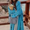 Suit Collar Sweater Jacket  Autumn and Winter Long Loose Sweater Knitted Cardigan Women's Fashion Temperament