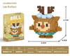 Lele Brothers W2603 Animal Egg Doll Micro Building Blocks for Children's Day Gift
