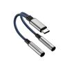1 Piece For Phone15 16 Usb C Converter 2In1 Type C To Dual 3.5Mm Audio Adapter Dac Voice Microphone Headphone Connector Cable