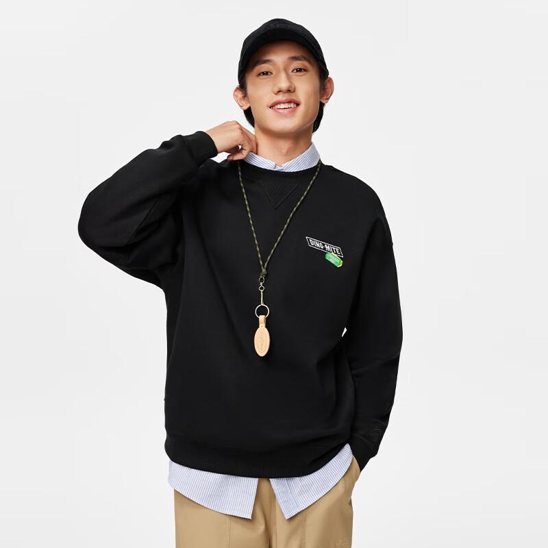 Li-Ning Men s AWDU497-6 Crew Neck Pullover Sweatshirt M