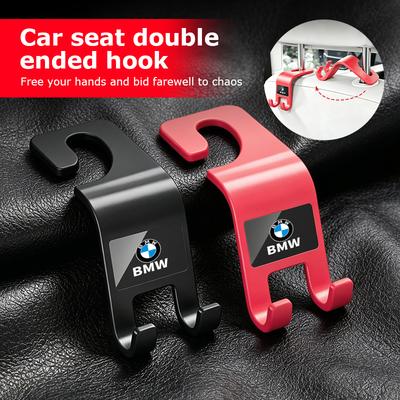 Car Seat Back Dual Head Hook Multifunctional Holder Hooks For M Sport M2 M3 M4 M5 M6 E46 E90 E60 F10 F20 E87 X3 X6