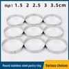 Stainless Steel Round Pancake & Cake Ring Mold