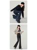 High-Waisted Retro Micro-Flared Jeans - Women's Slimming Stretch Pants for Spring & Autumn 2024