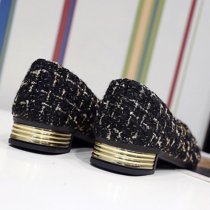 New Fashion Flats Shoes Women 3cm Heel Non-slip Flats Slip on Black Pointed Toe Casual Comfortbal Size 35-42 Lazy Casual Shoes