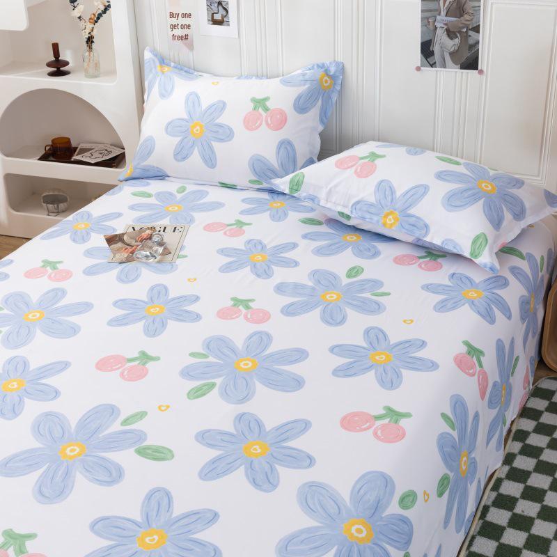 Three-Piece Winter Bed Set: 1.5m Washed Cotton Quilt, Pillowcase, Cover