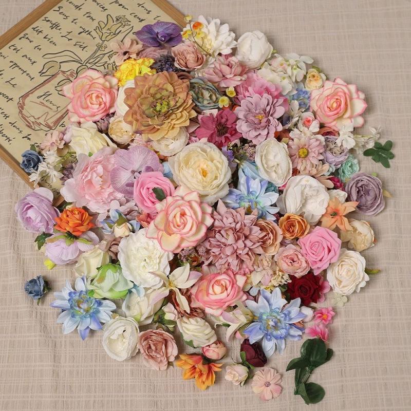 DIY Mixed Flower Pack for Hairpin, Crown, Umbrella, Wedding Decor & More