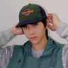 Street Color Block Letter Embroidery Baseball Hats New Unisex Breathable Retro Sunshade Versatile Flat Eave Fashion Hip Hop Caps