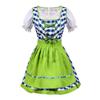 Set Costume Bavarese Tedesco Oktoberfest per Donne Adulte, Vestiti Dirndl Costume da Birra per Halloween e Carnevale del Festival della Birra