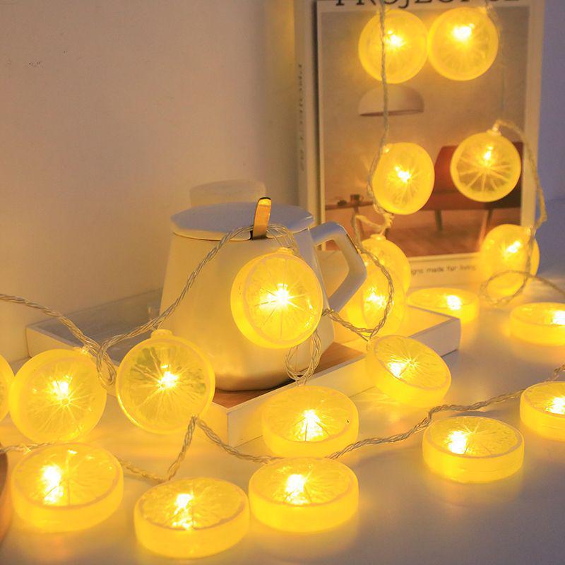LED Lemon Slice Fairy Lights for Kids' Decor and Camping Atmosphere