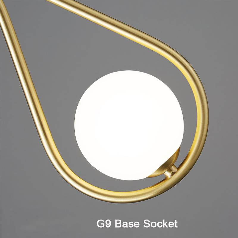 Indoor LED Cord Pendant Lights Chandelier Lamp for with G9 Corridor Bedroom Living Room Nordic LED Hanging Lighting for Foyer