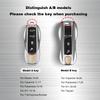 AABKT1 For Porsche Cayenne Panamera Macan Cayman 718 911 Taycan Gloss Chrome  Key Shell Car Key Case Metal Material