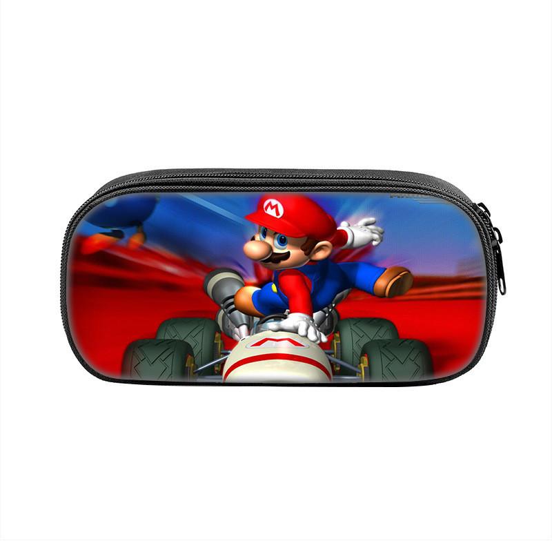 Super Mario Bros Pencil Case With Nylon Material For Students And Kids