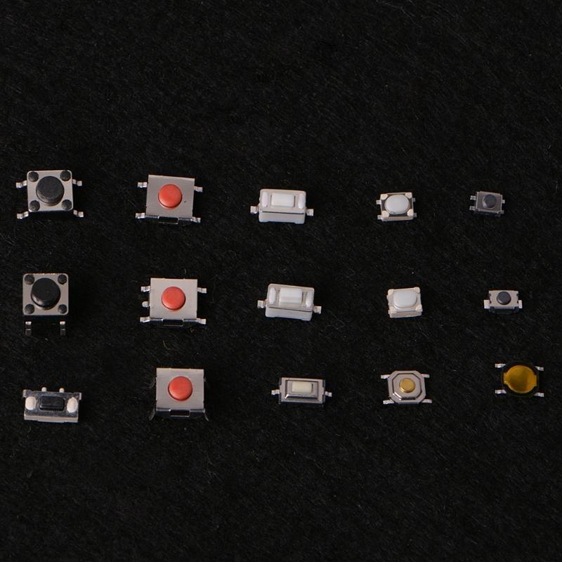 750 Pcs 15 Value Push Button Switch Micro Switch Momentary Assortment Ki