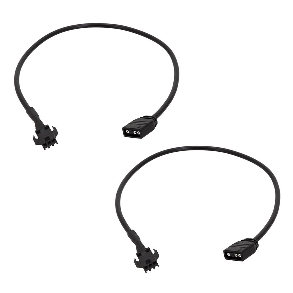 2pcs RGB Extension Cable SM3/4Pin to 3PIN Female/SM3/4Pin Male Adapter Cord for DEEPCOOL/Lian Li PC Case ARGB Cord