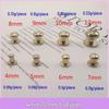 Zinc Alloy Monk Head Pacifier Nail Screw, 4-12mm: Mushroom Head Hook for DIY Notebook & Gift Box